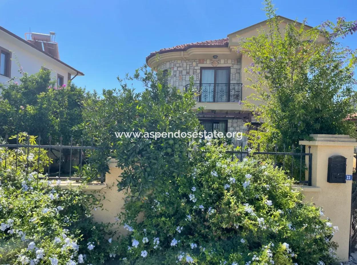 3 1 Villa Zum Verkauf In 600M2 Grundstück In Dalyan Gülpınar