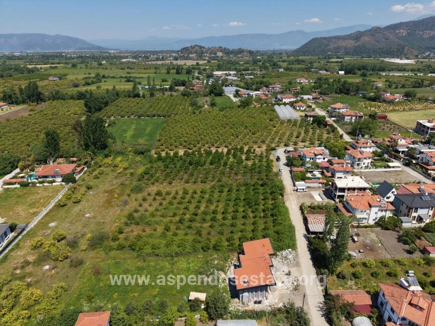 Land For Sale In Okçular, 1050m2, In The Village Residential Area.