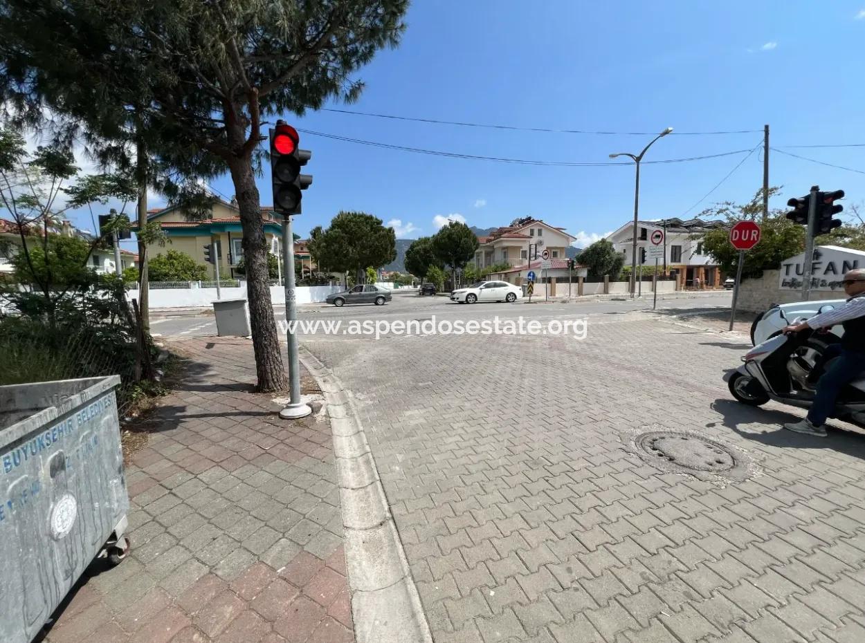 916M2 Commercial And Residential Zoned Land For Sale On The Main Road In Dalyan Gülpınar