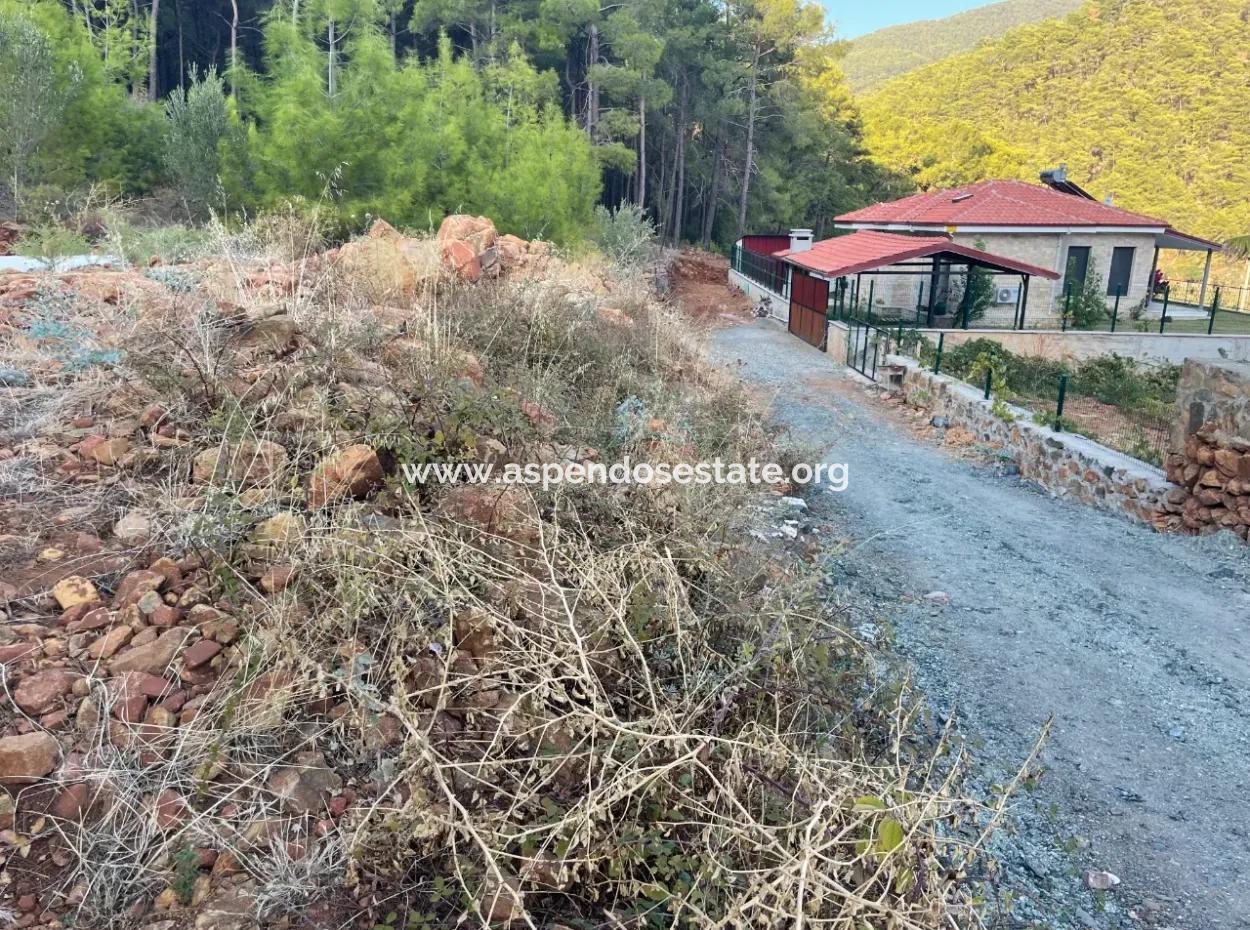 Land For Sale In Ekincik With Sea View 420M2 Zoned