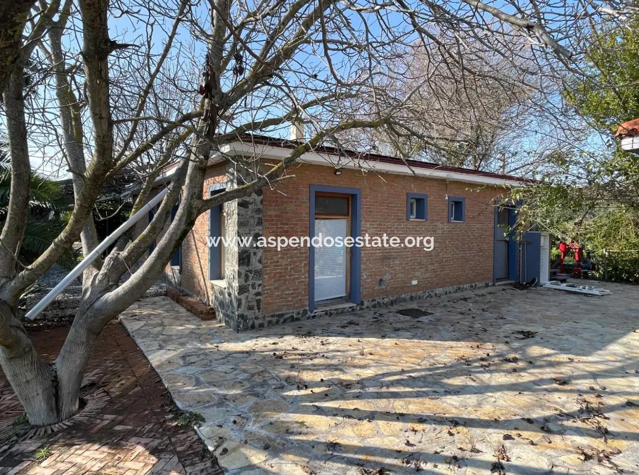 Single Storey House For Sale In A Plot Of 2882 M2 In Eskikoy