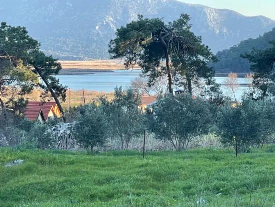 Çandır'sa Land For Sale With Sea And Lake View 545M2